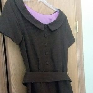Brown Isaac Mizrahi dress